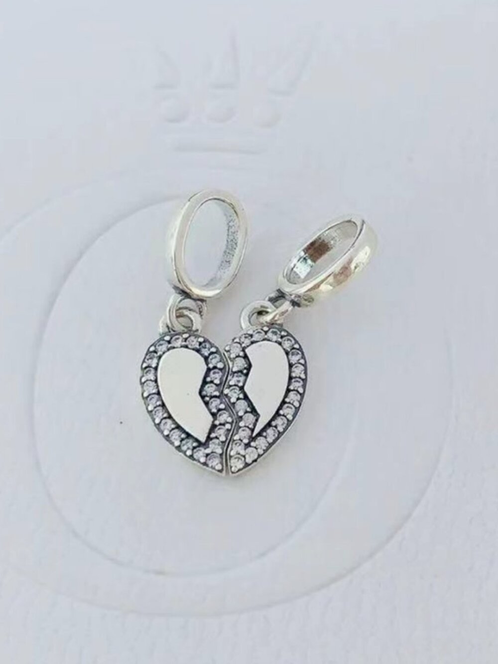 Pandora Friends Splittable Heart Dangle Charm
